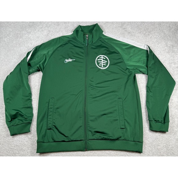 Nike Track Jacket Mens XL Green Oregon Track Club Full Zip Athletic Sportswear - Picture 4 of 16
